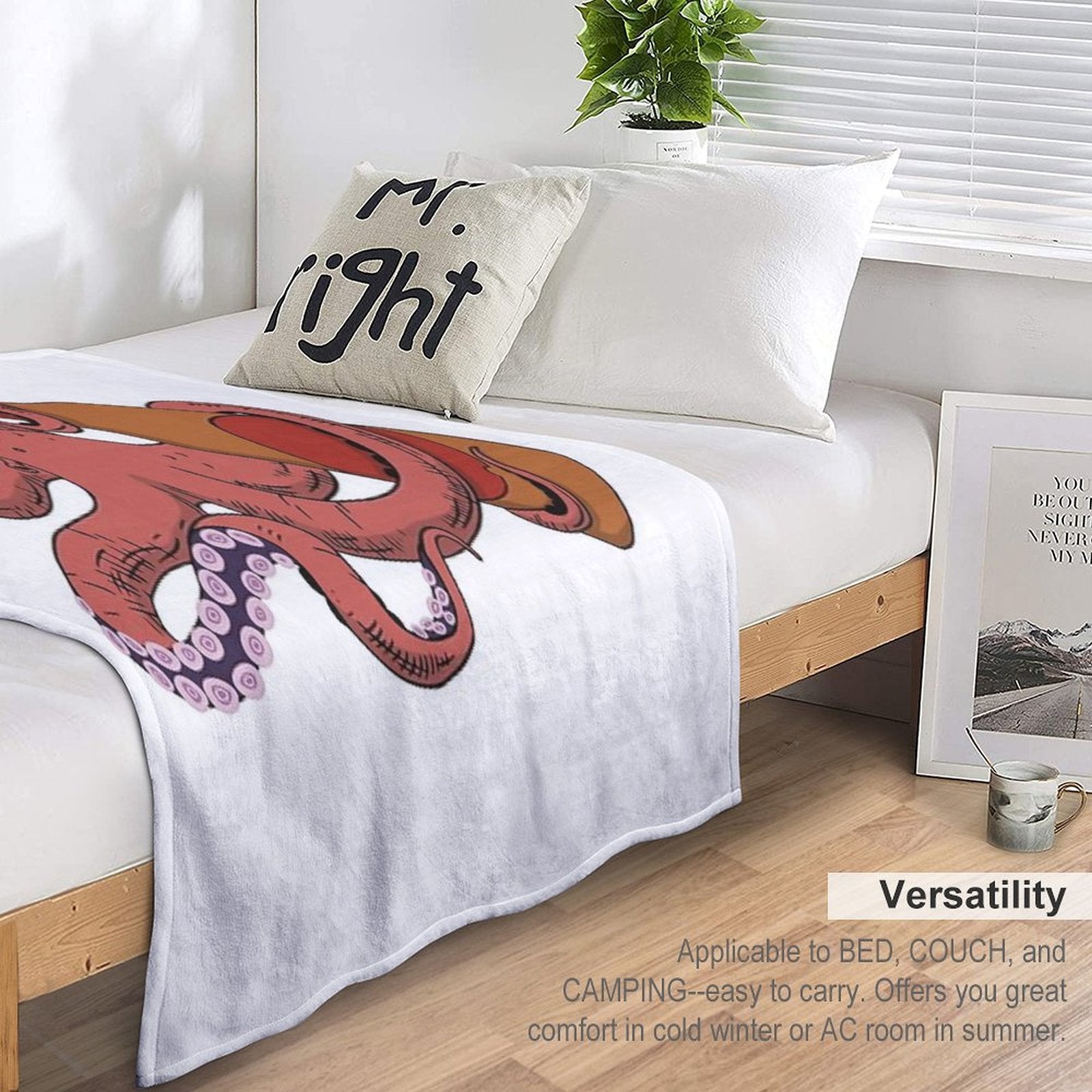 Beer Octopus Comfort Throw Blanket