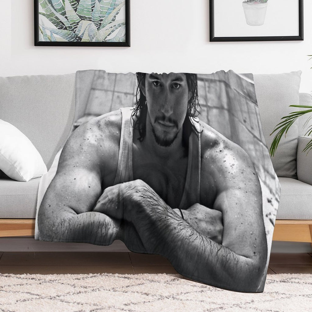 Adam Driver Sustainable Throw Blanket