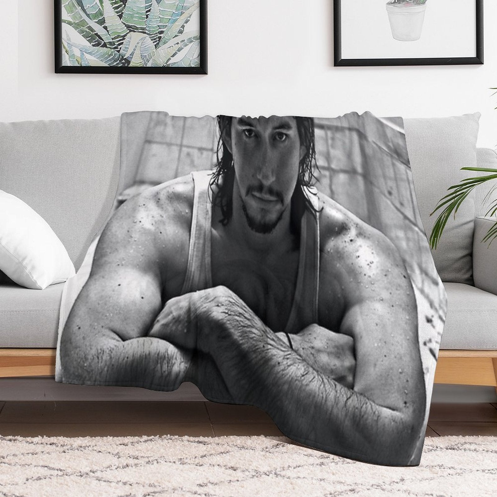 Adam Driver Sustainable Throw Blanket