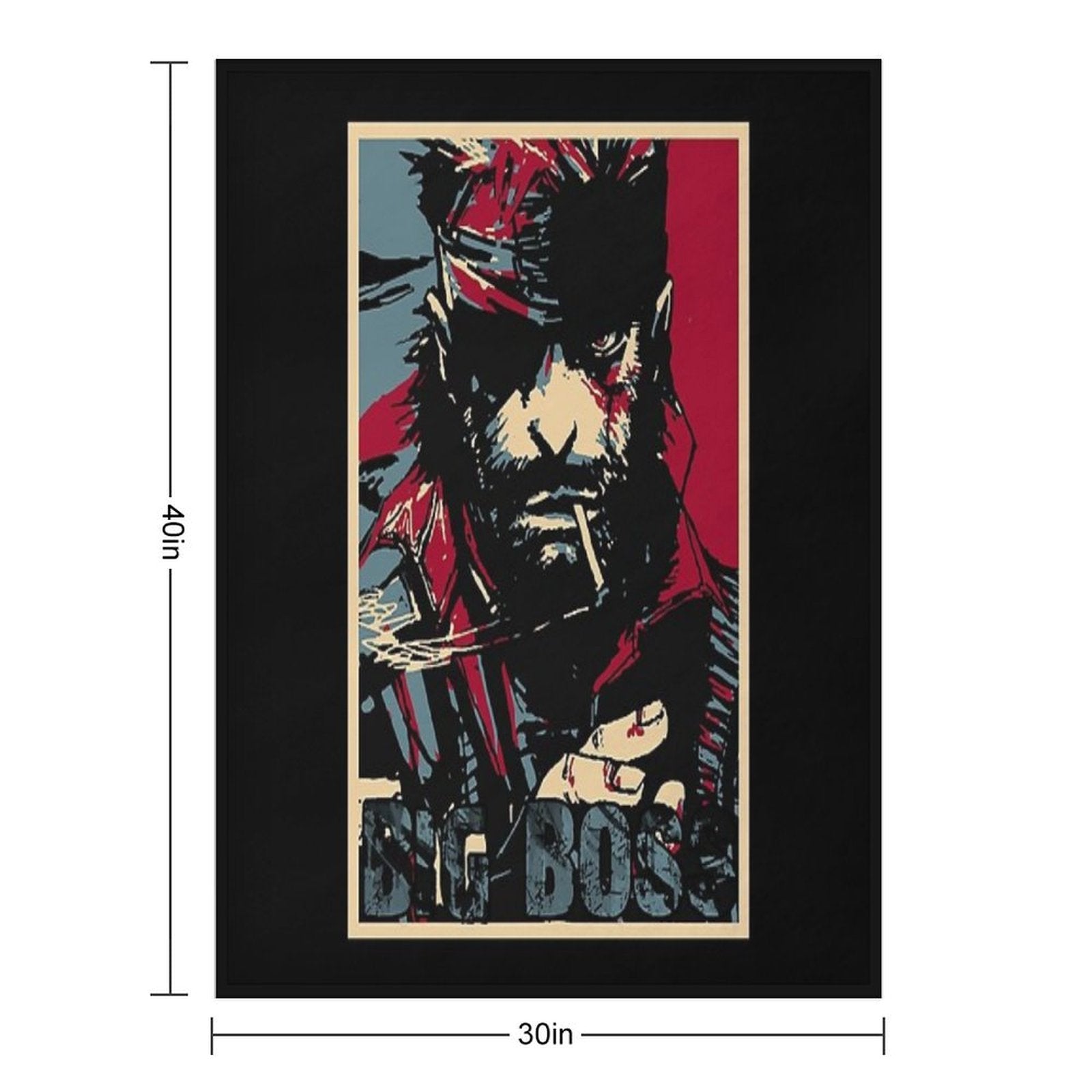 Metal Gear Solid Big Boss Multi-functional Throw Blanket