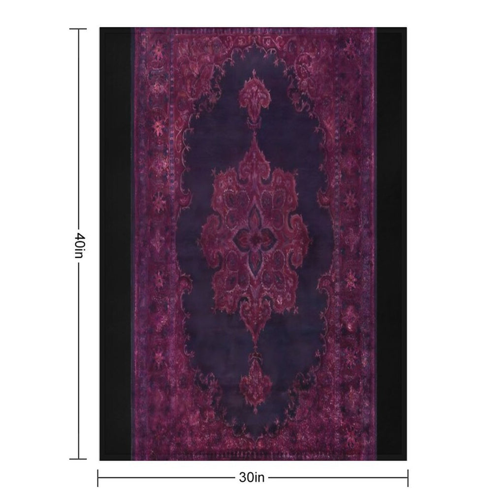 Oriental Rug Comfort Throw Blanket