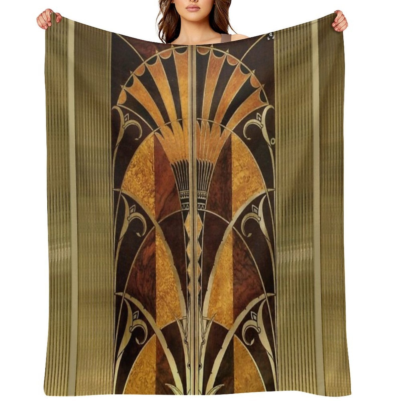 Chrysler Building Elevator Door Versatility Throw Blanket