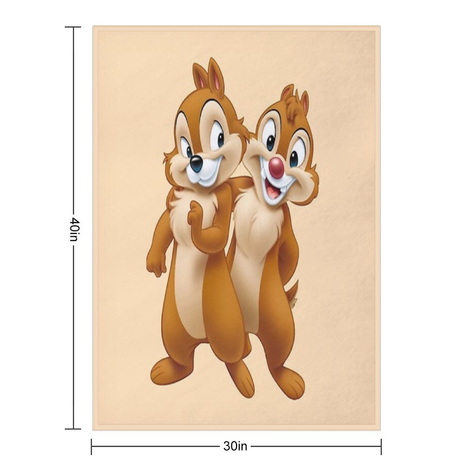Squirrel, Chip, And Dale Chipmunks Gift-ready Throw Blanket