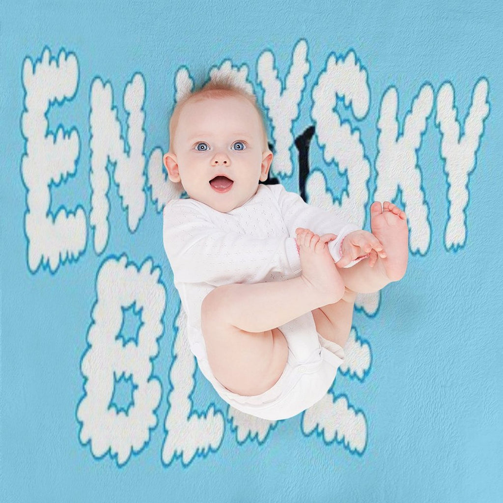 Enjoy Sky Blue Durable Throw Blanket