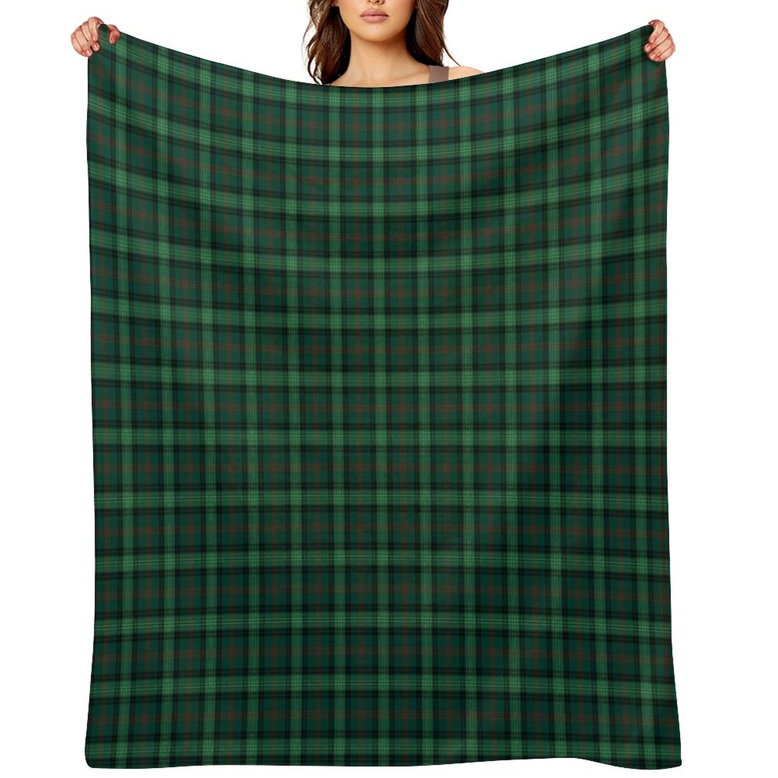 Clan Ross Hunting Tartan Compact Throw Blanket