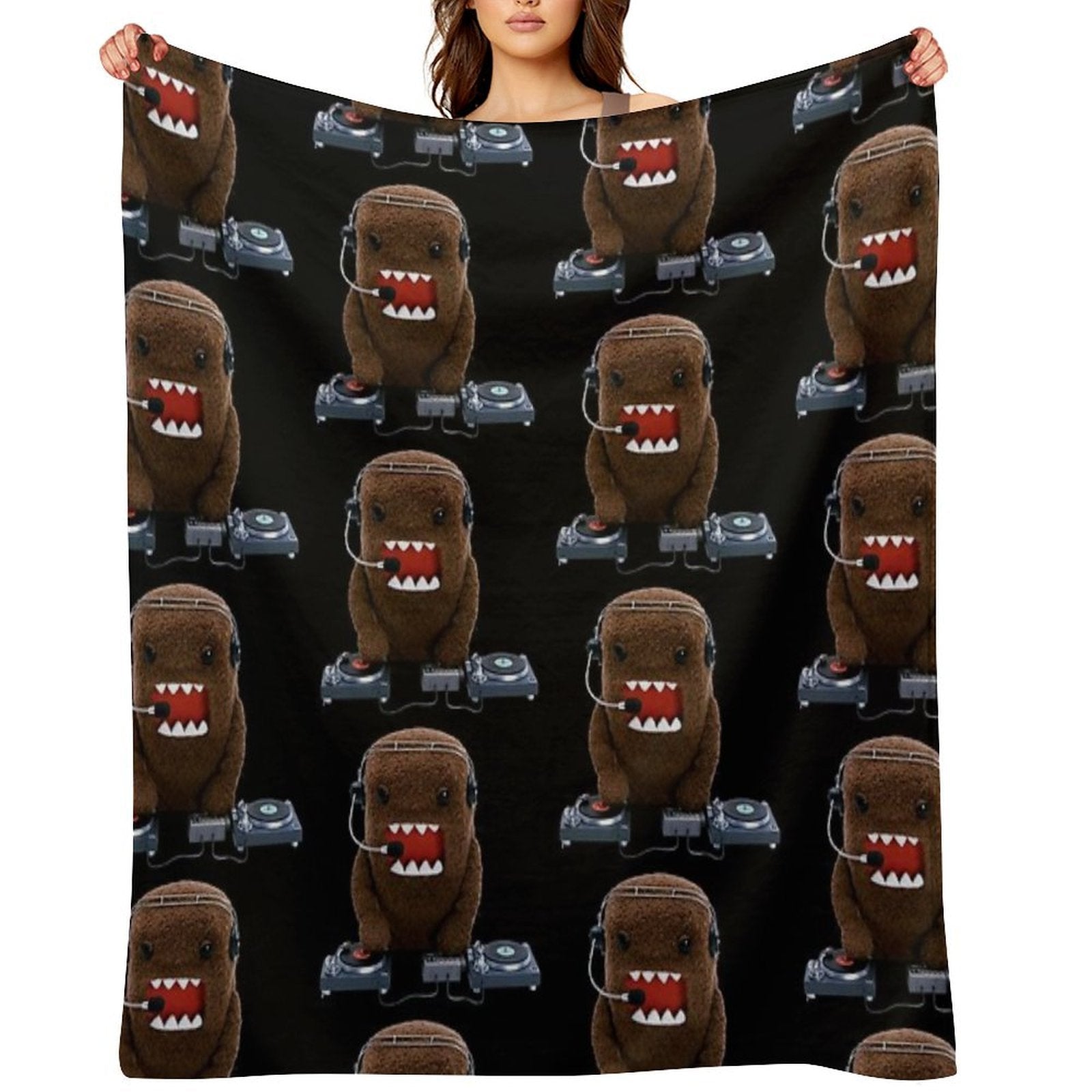 DJ Domo-kun Quick-dry Throw Blanket