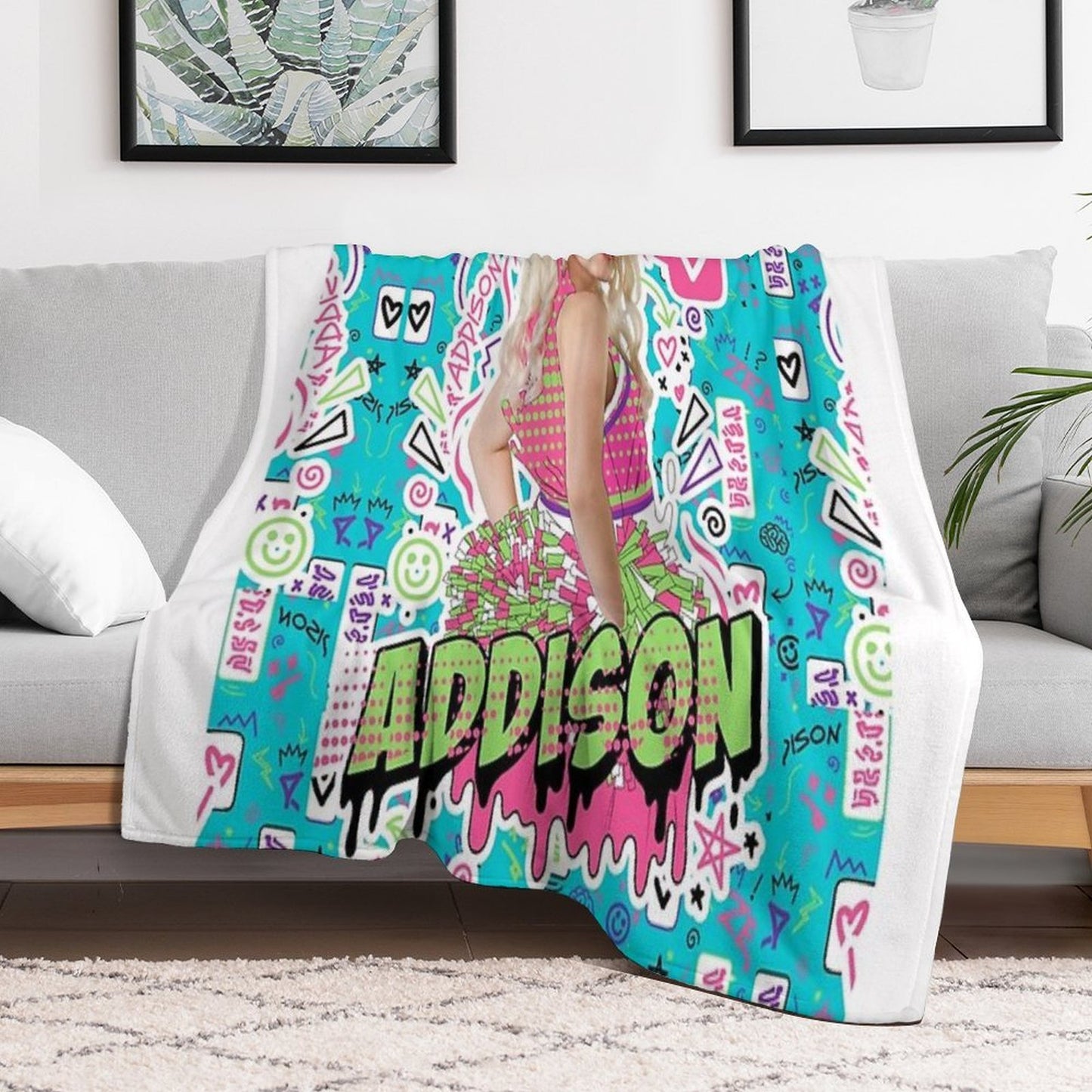 Zombies 3 1 Backpack Bag Travel-friendly Throw Blanket