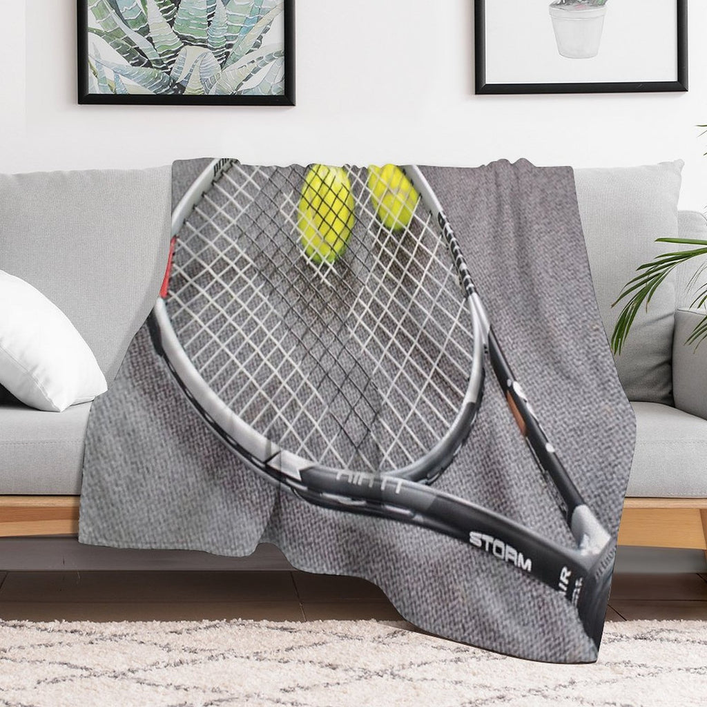 Tennis Ball Machine-washable Throw Blanket