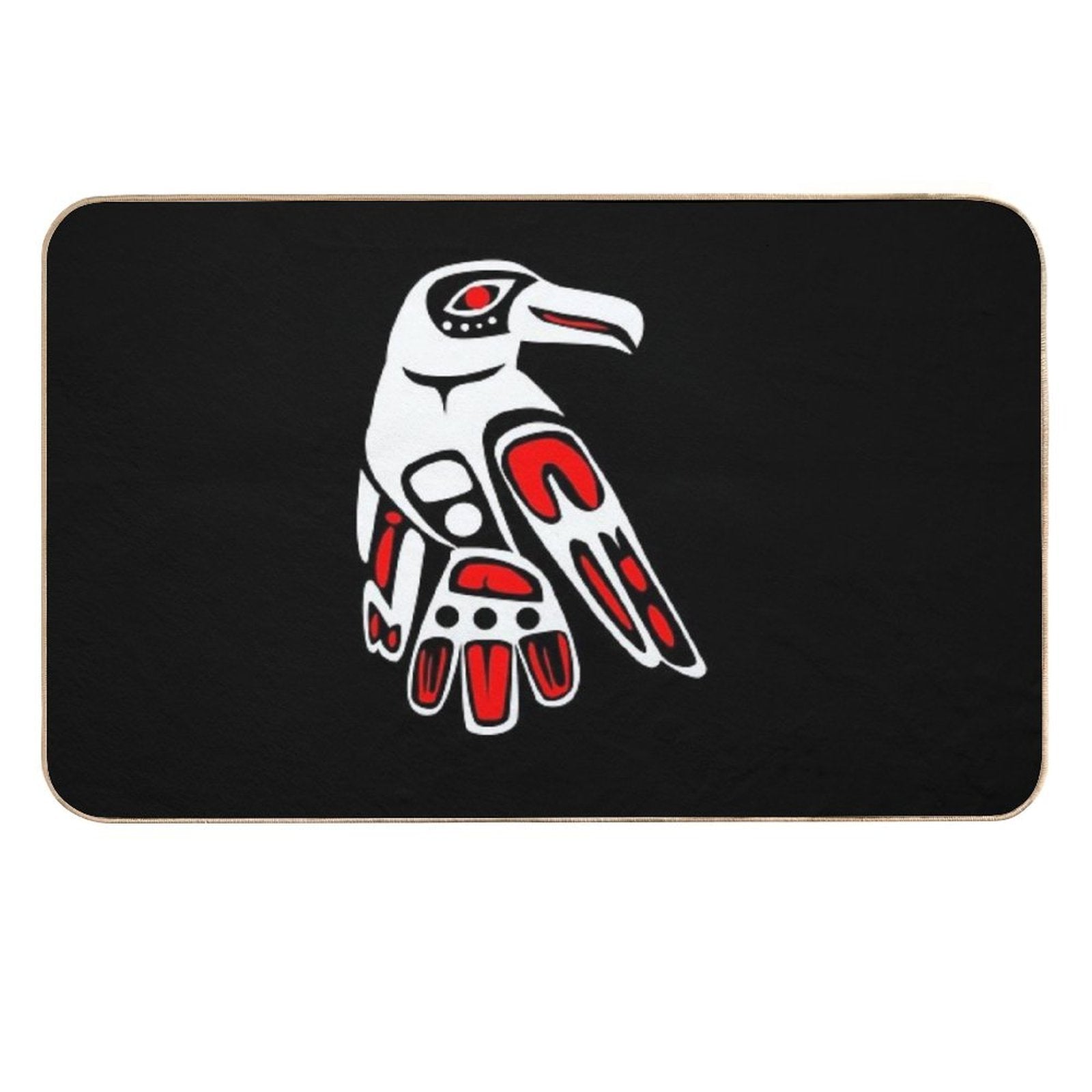 Haida Raven Funny Gift Idea  Easy To Clean Bath Mat