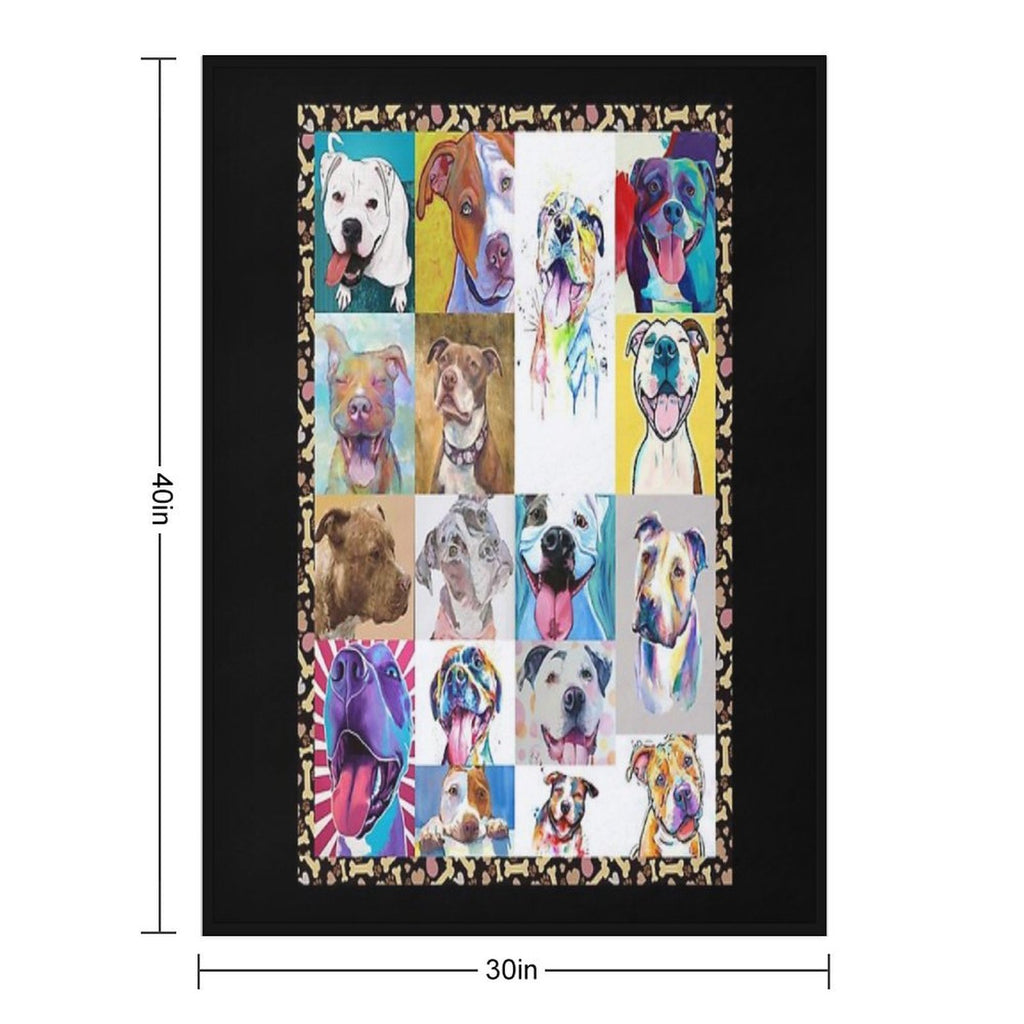 Pitbull Quick-dry Throw Blanket