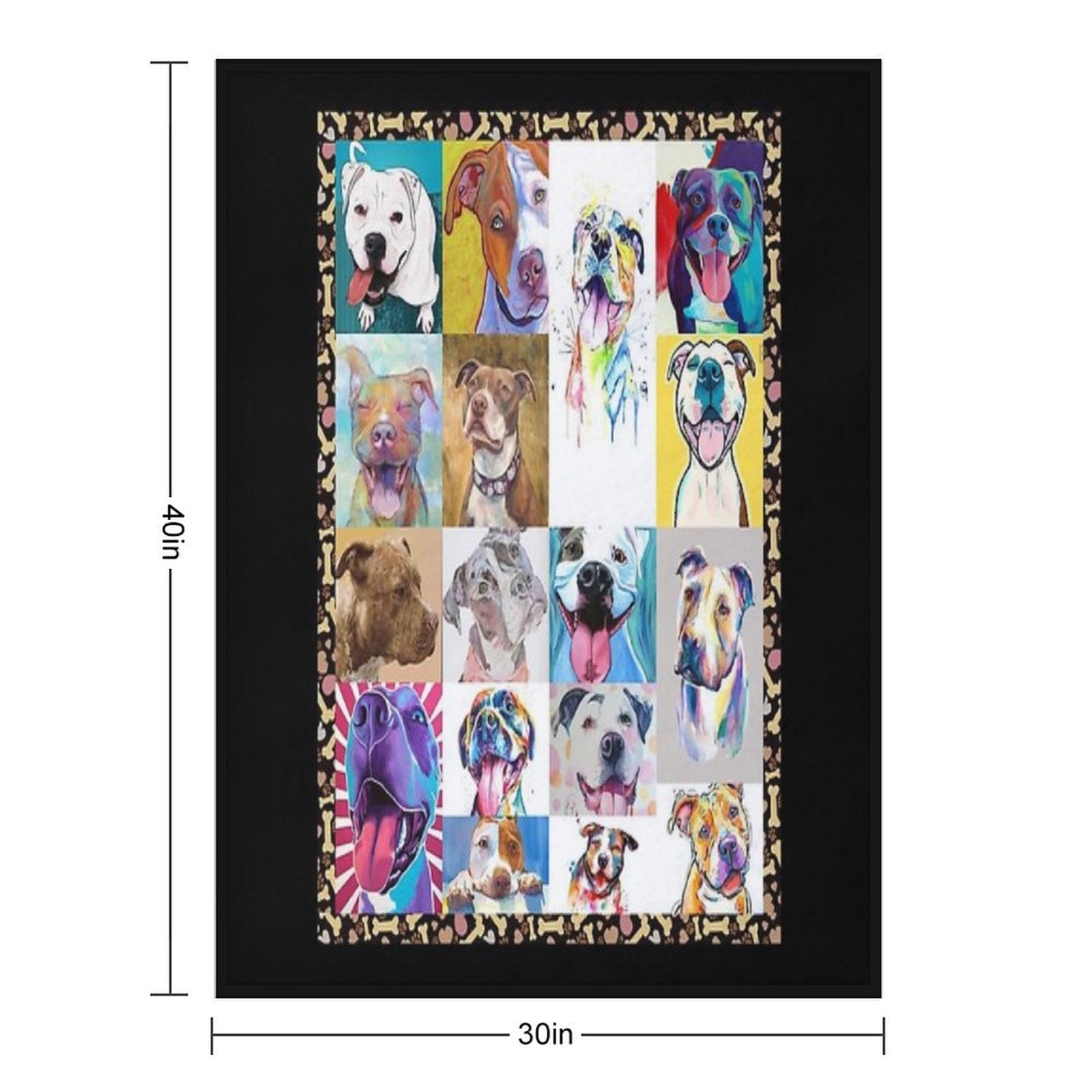 Pitbull Quick-dry Throw Blanket