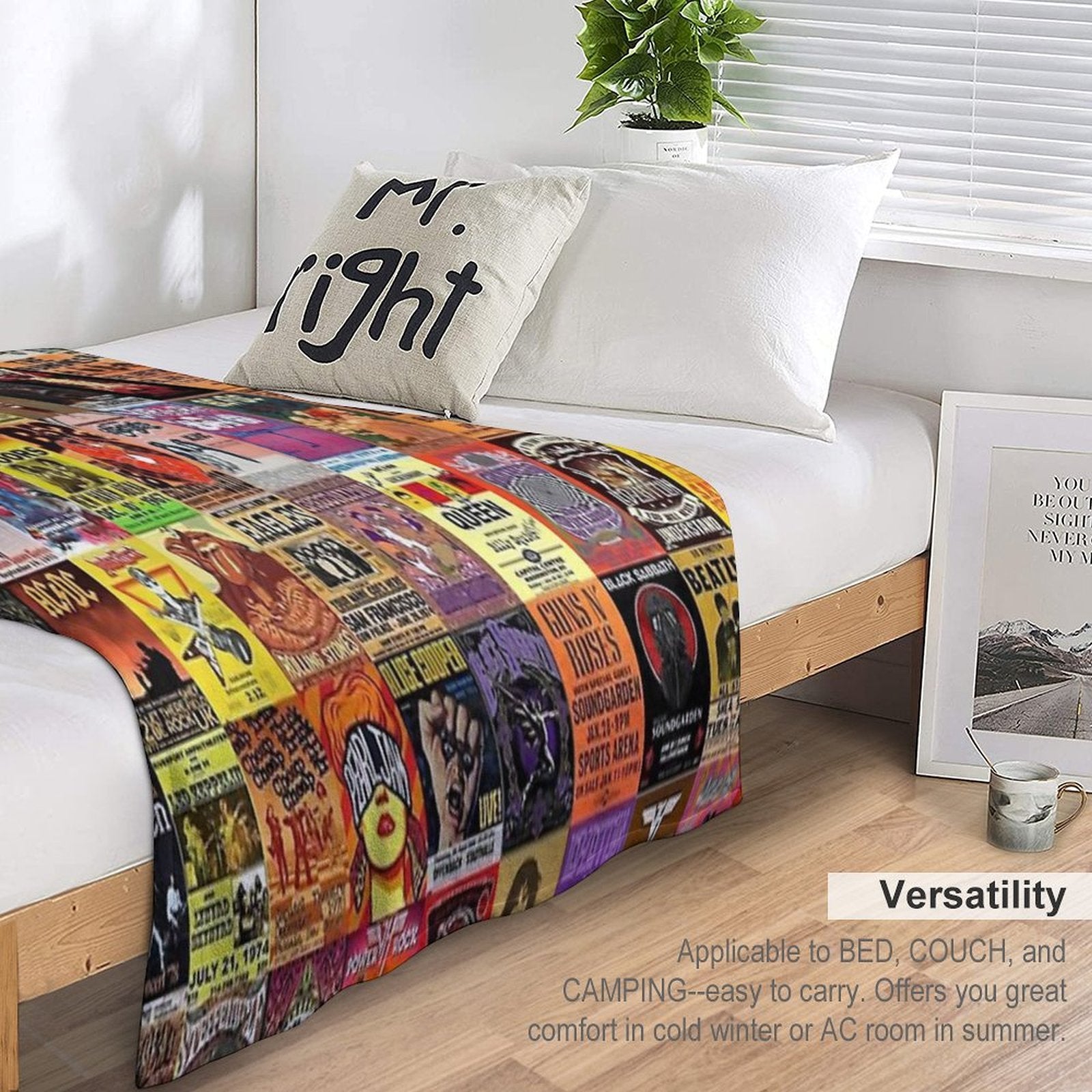 Rock Band Gift-ready Throw Blanket