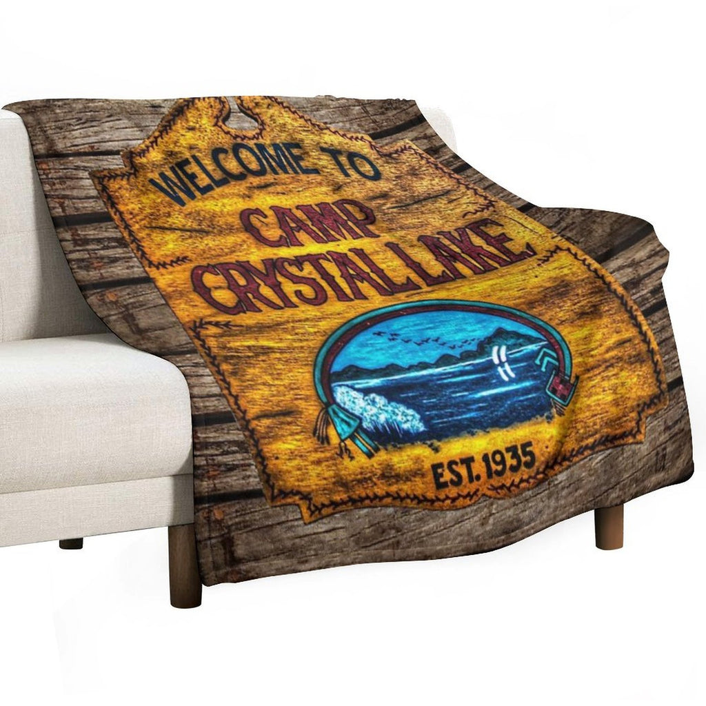 Camp Crystal Lake Plush Throw Blanket