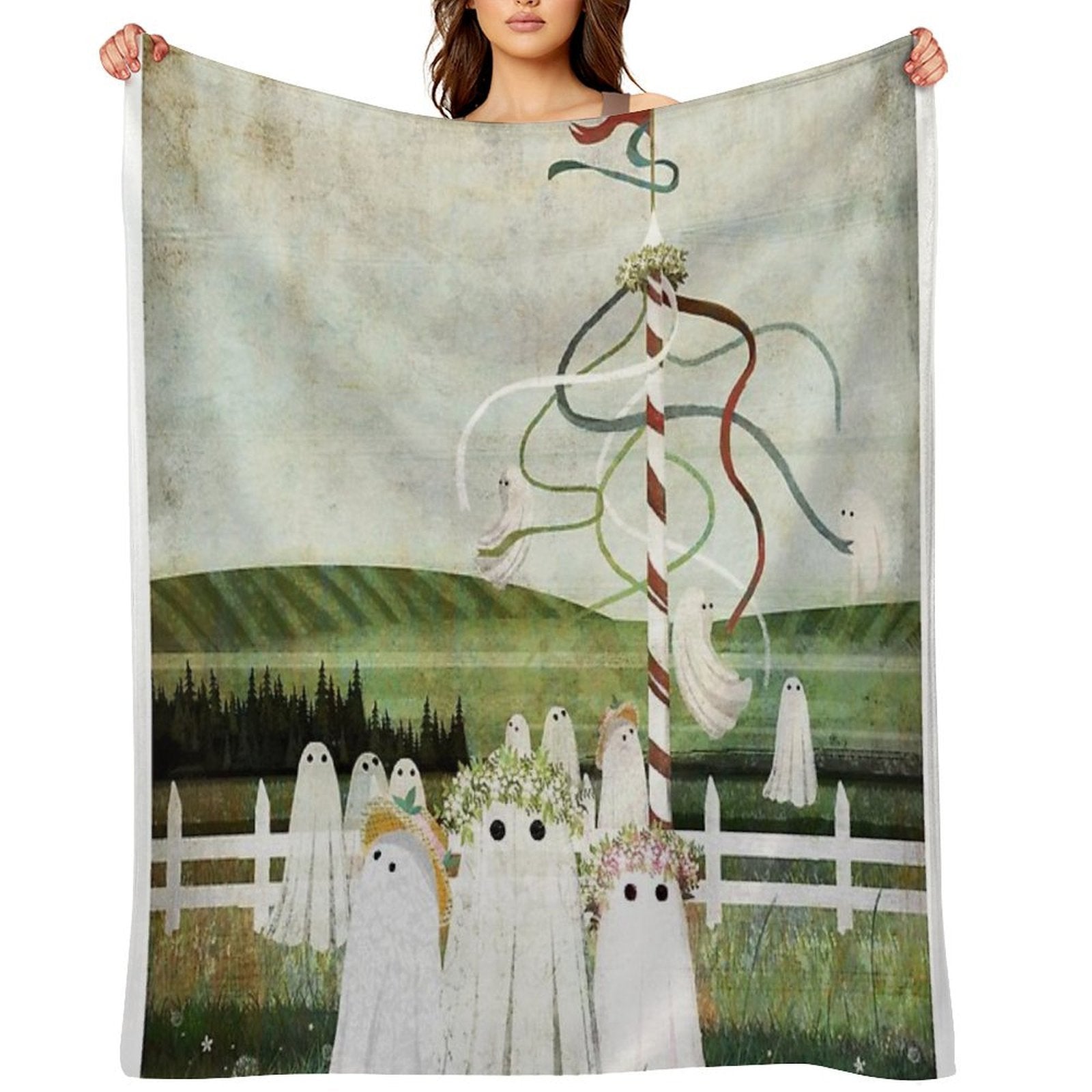 May Queen Sustainable Throw Blanket
