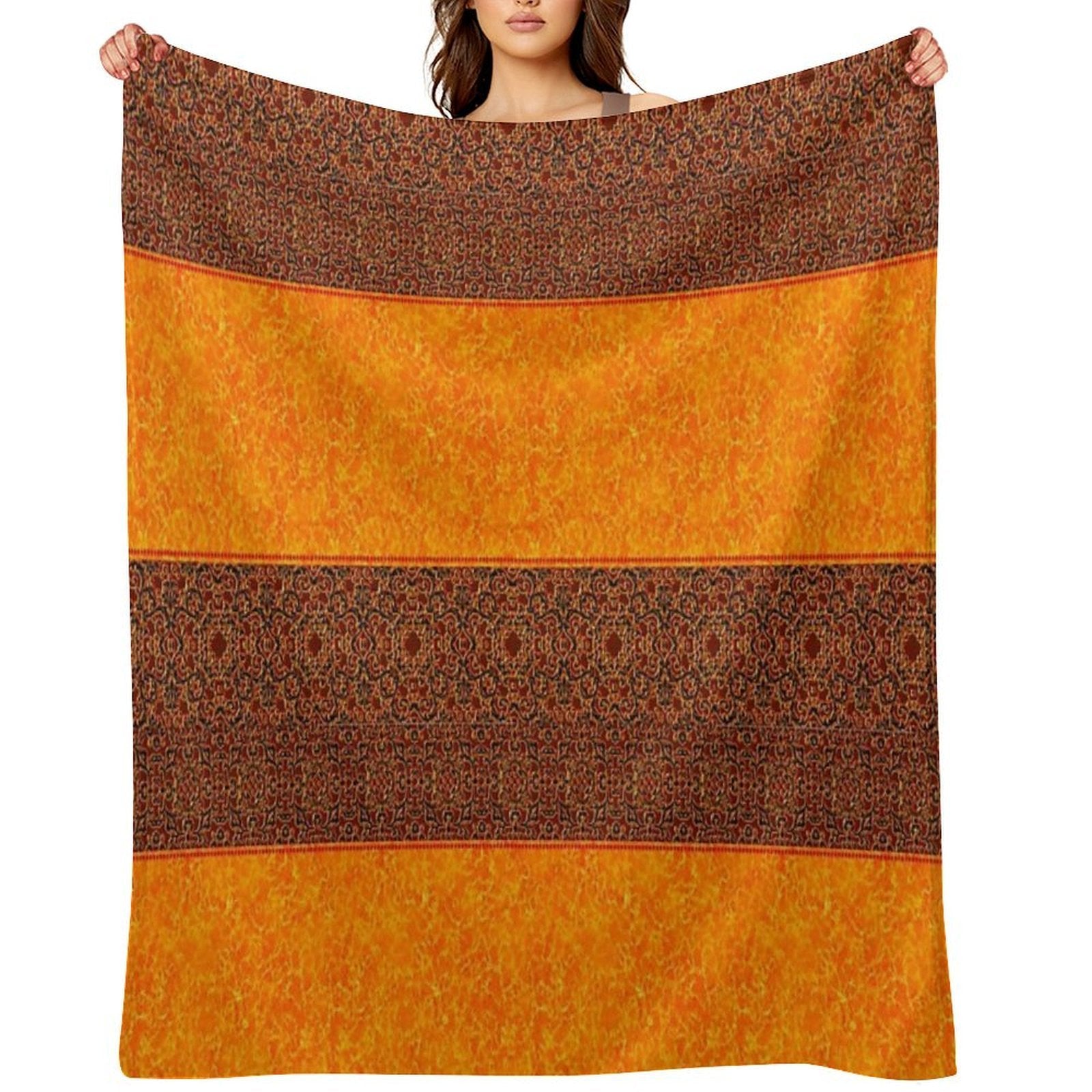 AbstractGeometrical Pattern Nº104 Shrink-resistant Throw Blanket