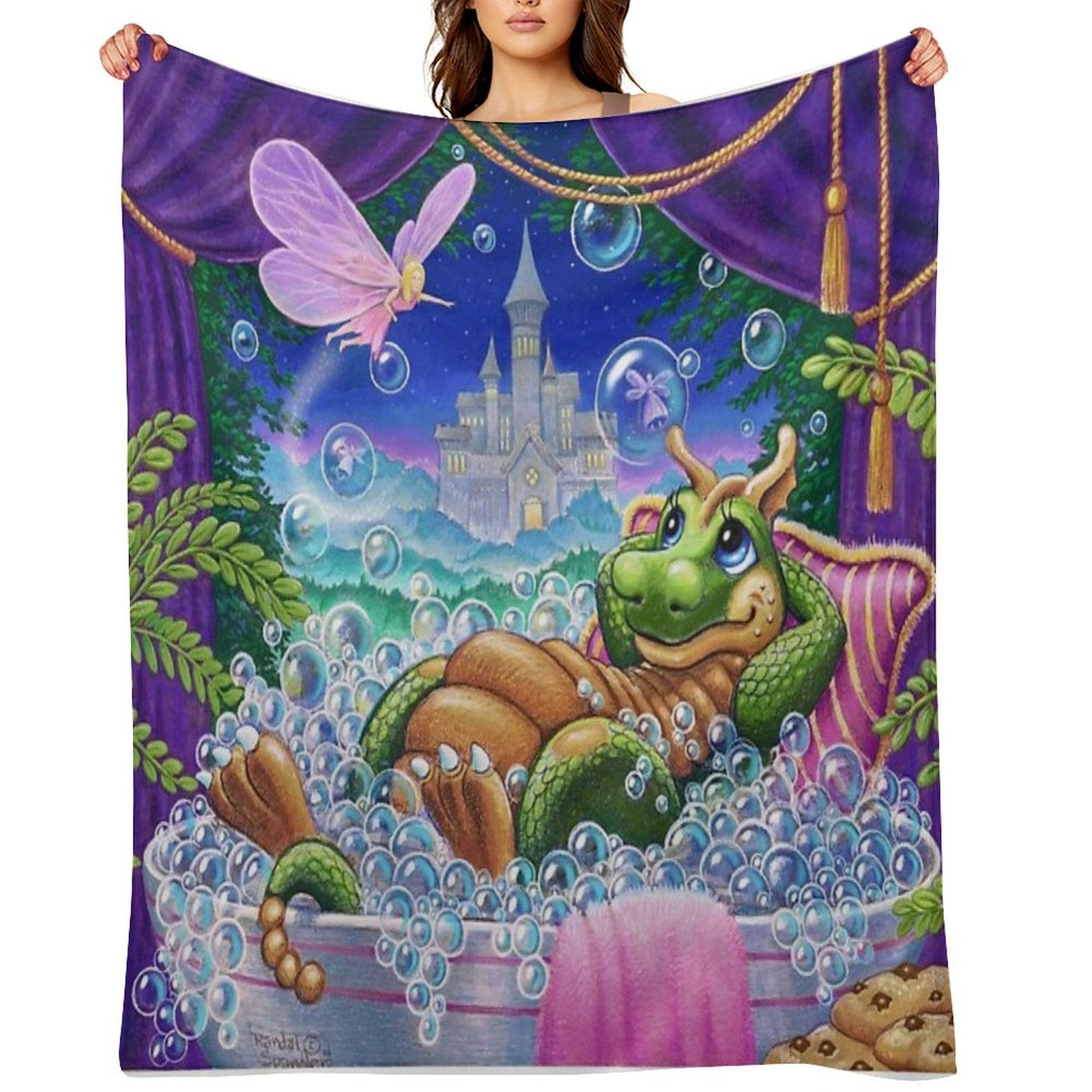 Bubble Fairies Eco-conscious Throw Blanket