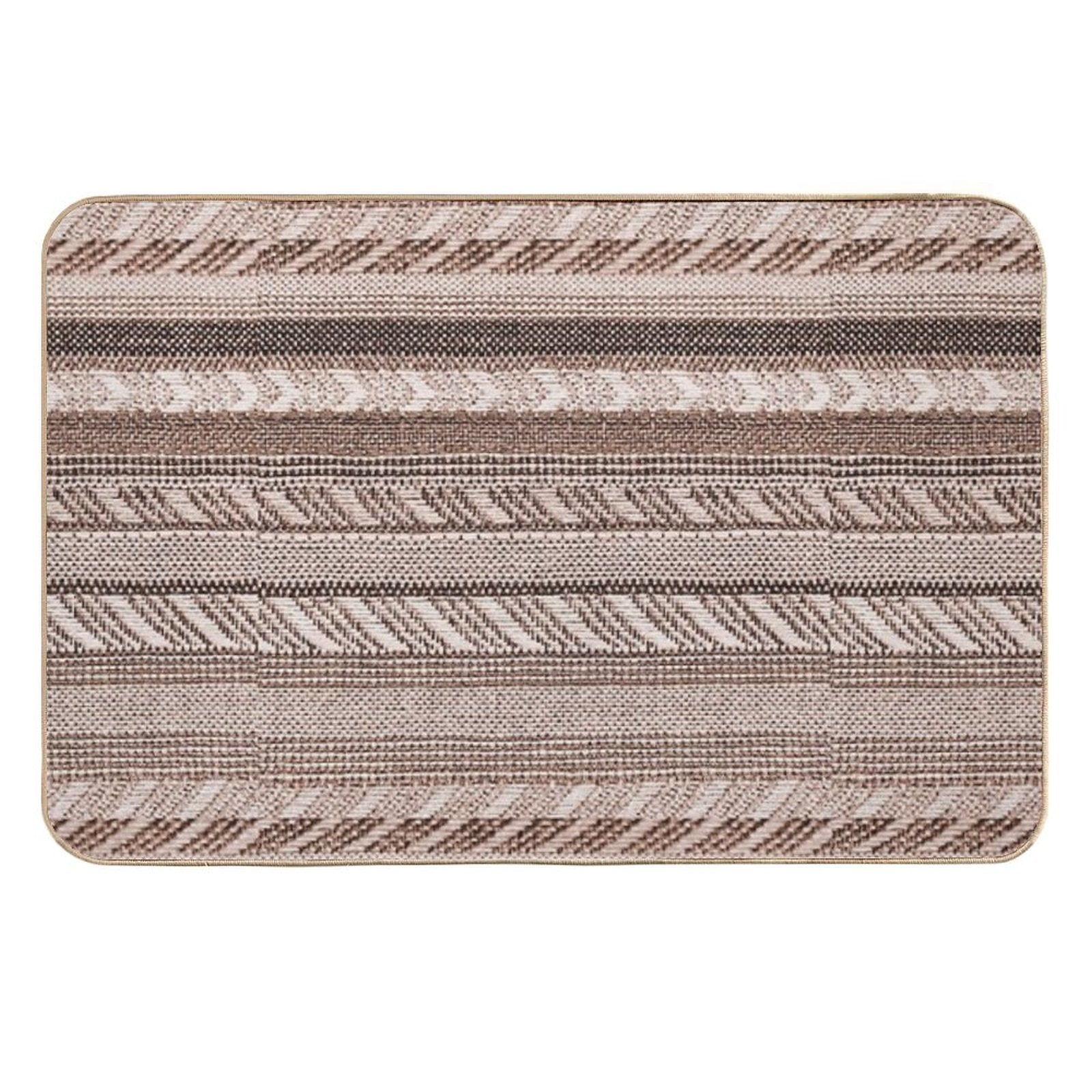 Brassy - Boho Stripe -  Long-Lasting Bath Mat
