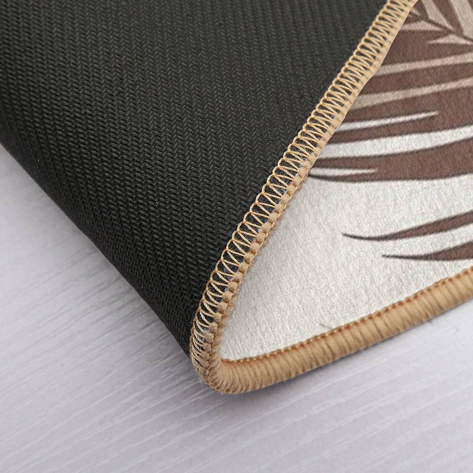 Minimal Monstera Palm Finesse #11 #tropical #decor #art  Versatile Bath Mat
