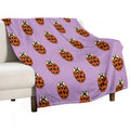 Hand-painted Ladybug – Nature Insect Illustration in A Loving Style Multi-functional Throw Blanket