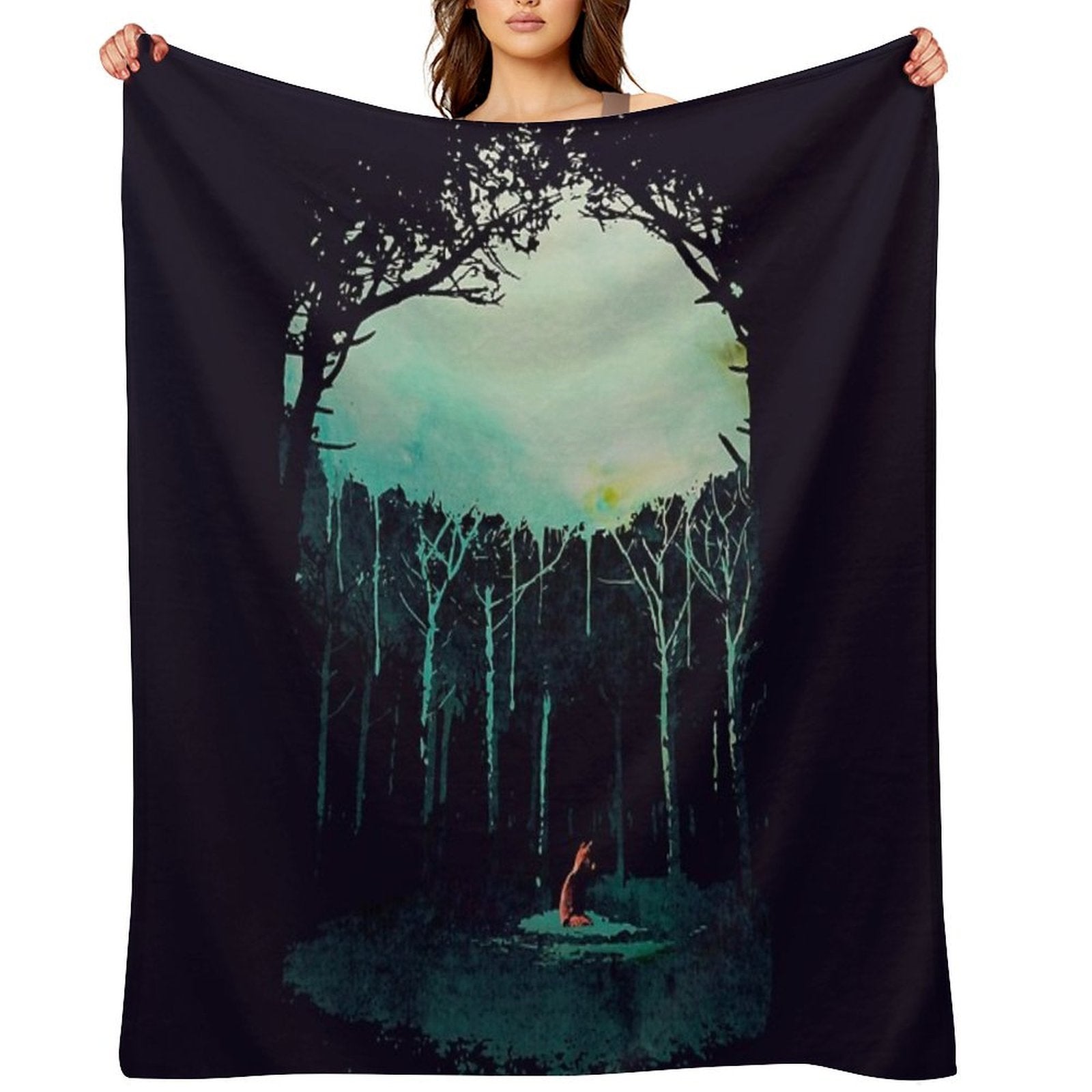 Deep in The Forest Anti-pilling Throw Blanket