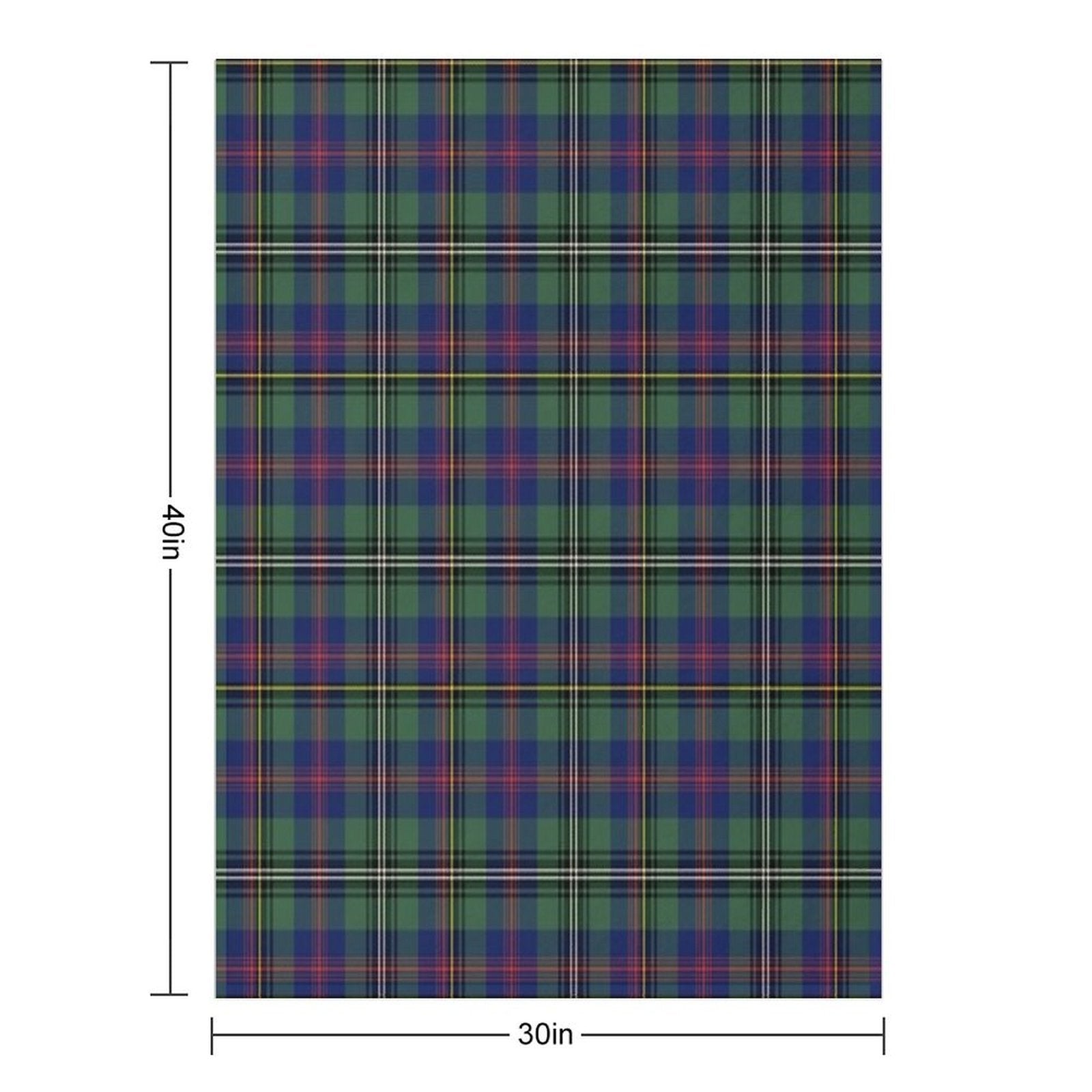 Clan Wood Tartan Velvety-soft Throw Blanket