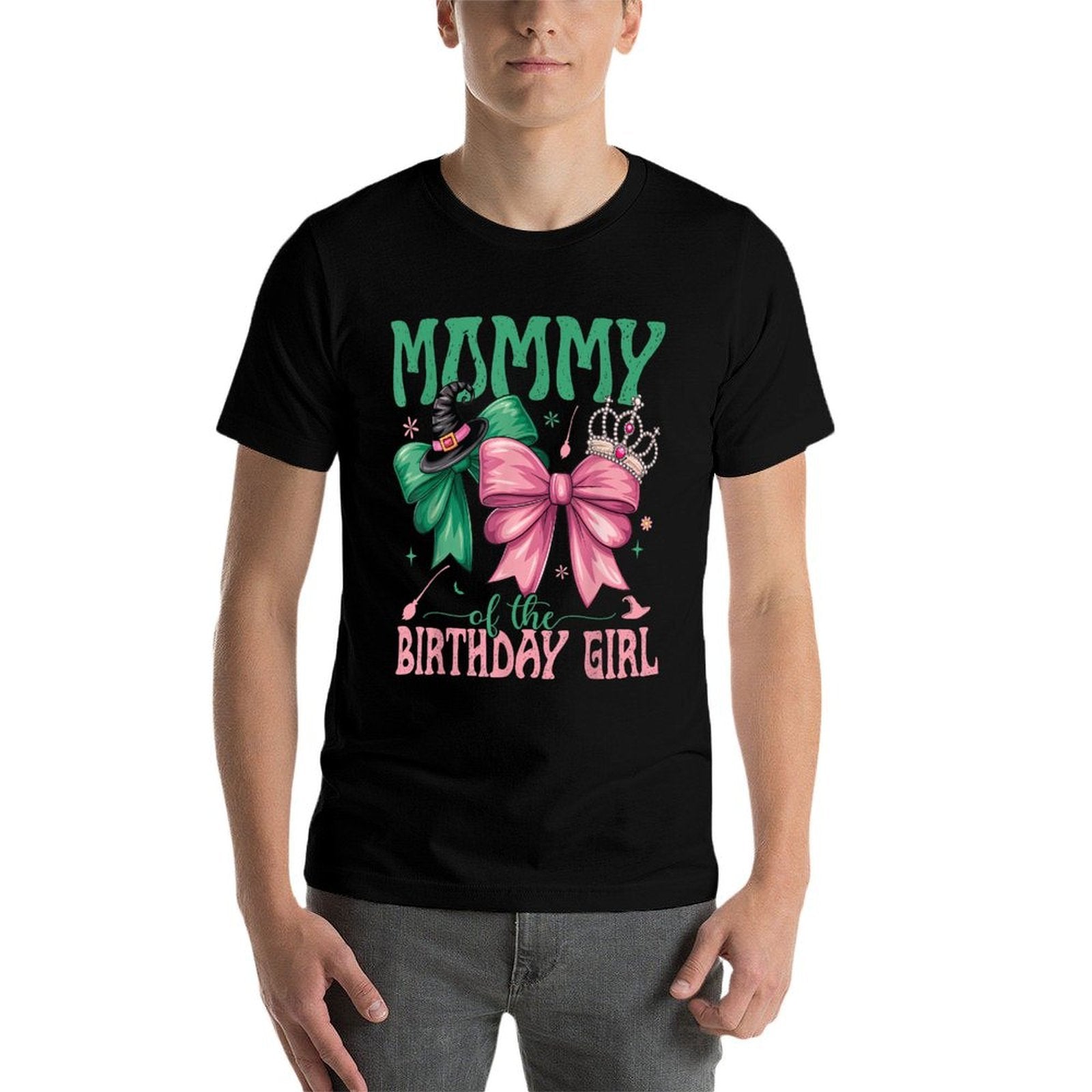Mommy Of The Birthday Girl Matching Witch Family Bday Part  Cotton T-Shirt