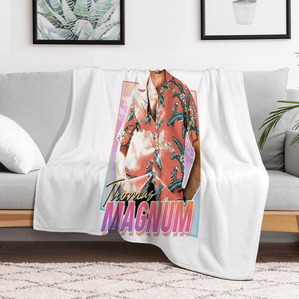 Thomas Magnum - 80s Design Versatility Throw Blanket