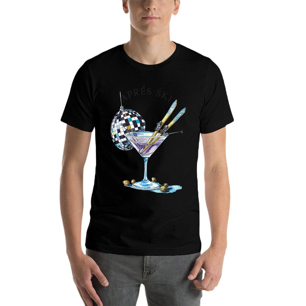 Après Ski Martini Winter Sport Christmas  Fade-proof Color T-Shirt
