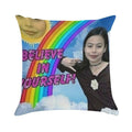 Believe in Uself! Soft Durable Construction Throw Pillow