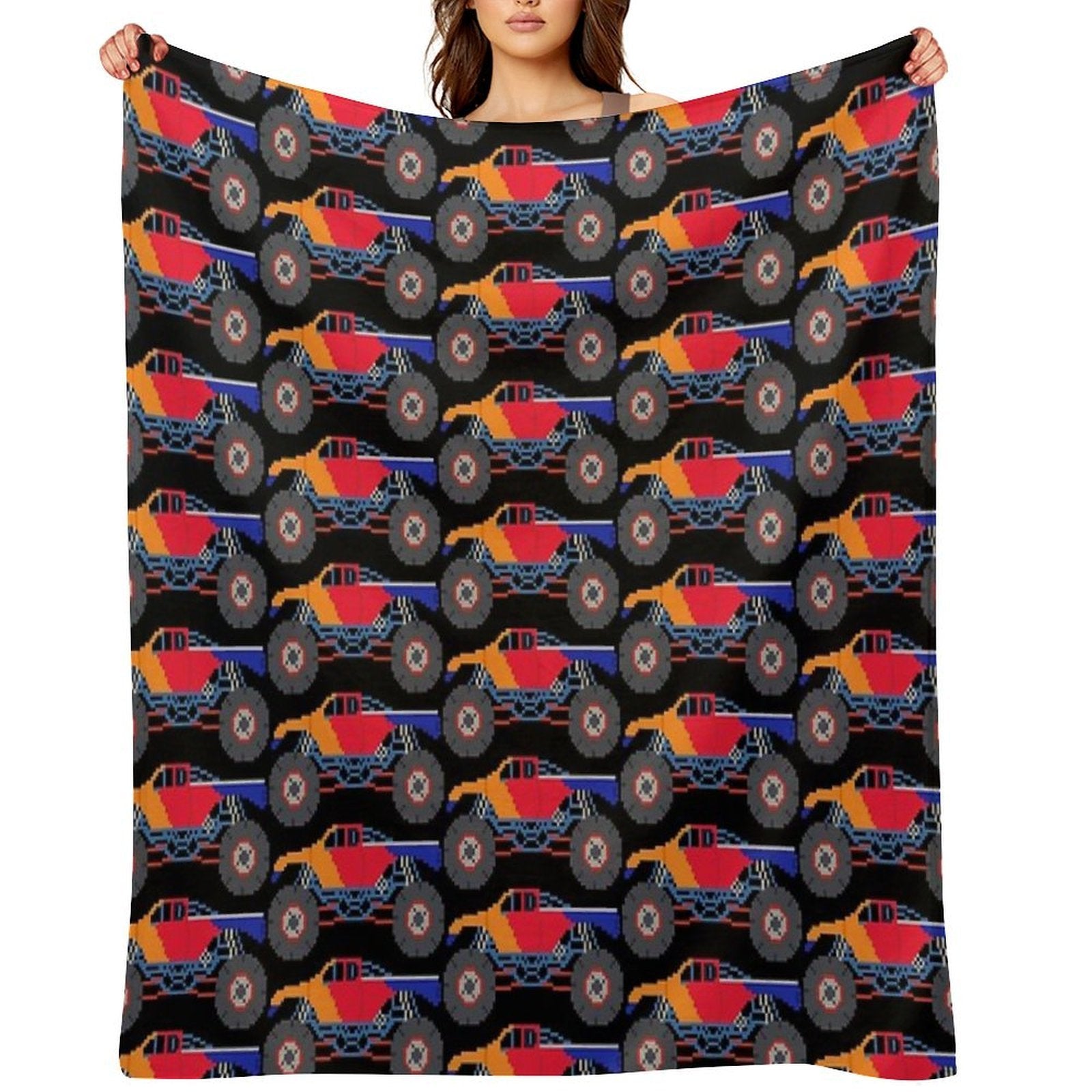Monster Truck - The Kids' Picture Show Eco-conscious Throw Blanket