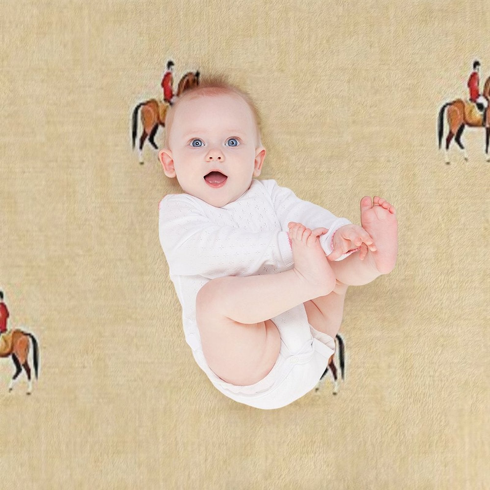 English Country Foxhunt Comfort Throw Blanket