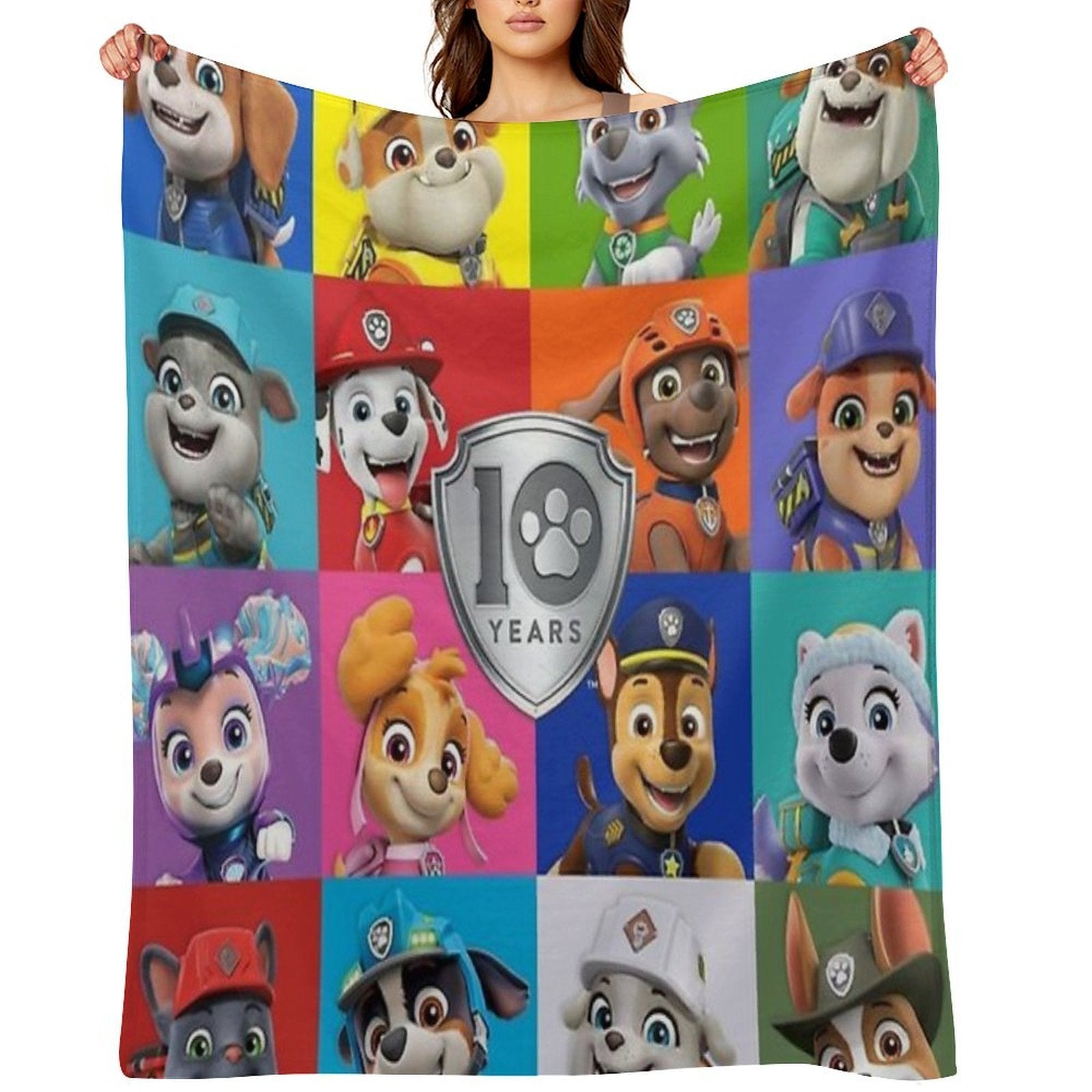 Paw Patrol Fanart Easy Care Throw Blanket