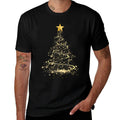 Funny Christmas Tree in Gold Merry Christmas Pajamas Women  Fade-proof Color T-Shirt