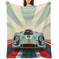 Porsche 917 24 Hours of Le Mans Race Car Premium Throw Blanket