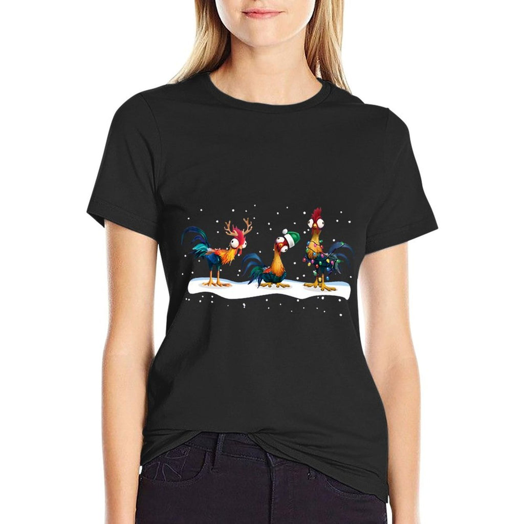 Hei Hei Chicken Christmas  Easy-care T-Shirt