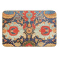 Indian Antique Floral Rug Print Durable Bath Mat