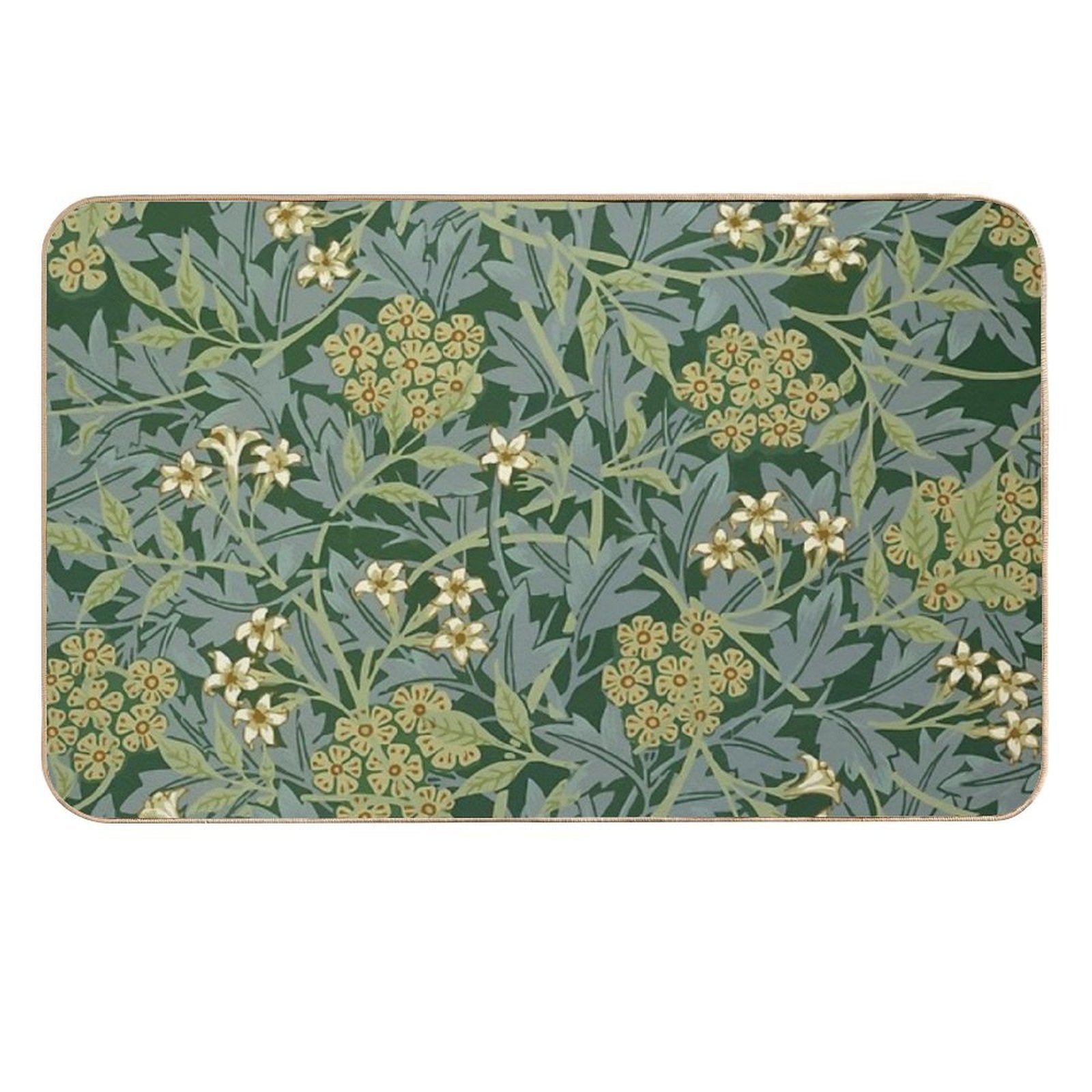 Jasmine by William Morris  Slip-Resistant Bath Mat