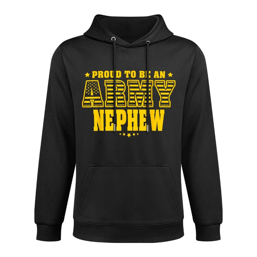Proud To Be An Army Nephew - US Pride Military Family Medium-Weight Fabric Hoodie