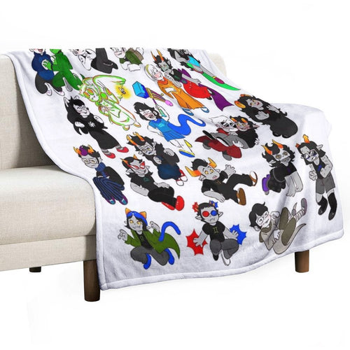 All The Character Travel-friendly Throw Blanket