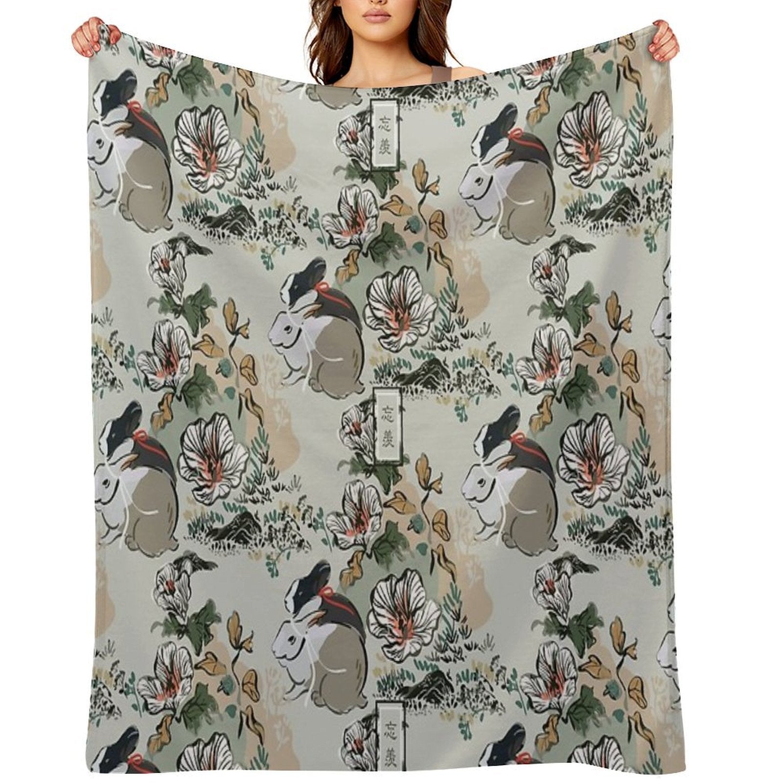 WangXian [SEAMLESS TRADITIONAL] Wrinkle-free Throw Blanket