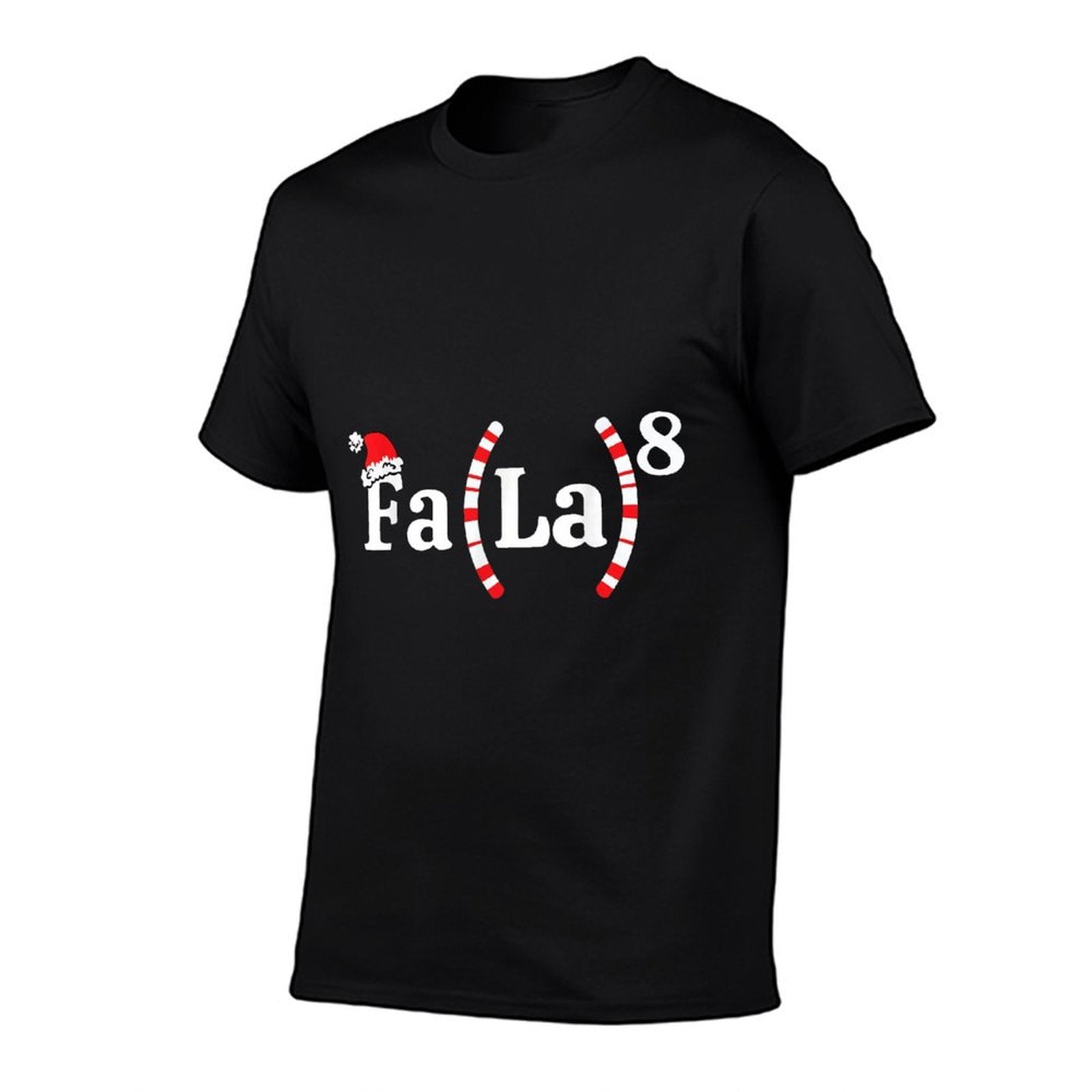 FA (LA)8 Funny Christmas Santa Fa La Math Teacher Student  Slim-fit Cut T-Shirt