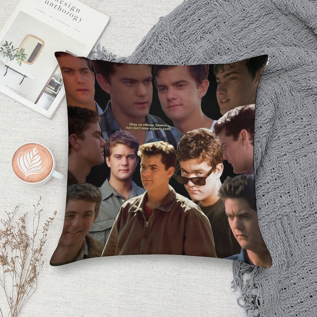 Joshua Jackson Collage Soft Gift Ready Throw Pillow