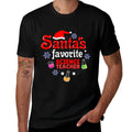 Santas Favorite Science Teacher Christmas  Trendy Pattern T-Shirt