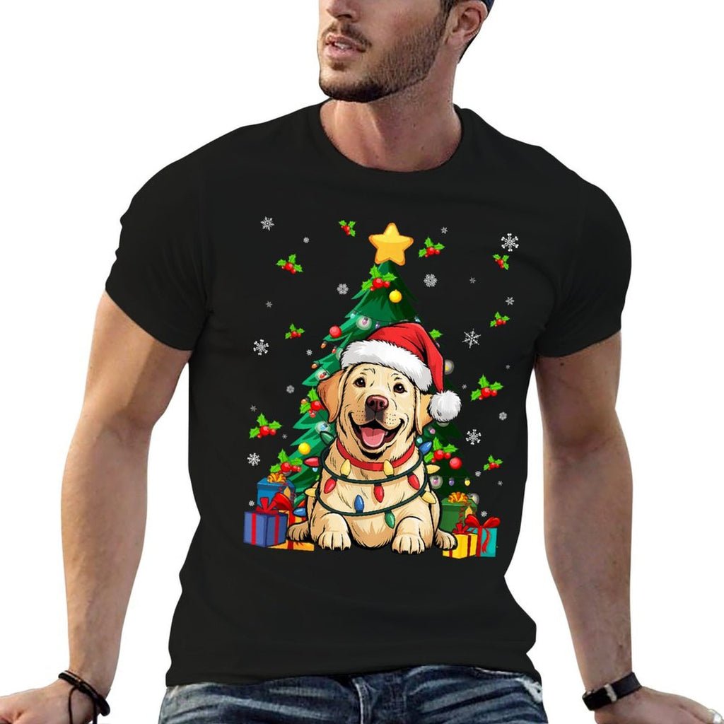 Yellow Lab Labrador Christmas Tree Dog Lover Xmas Pajama  Affordable Price T-Shirt