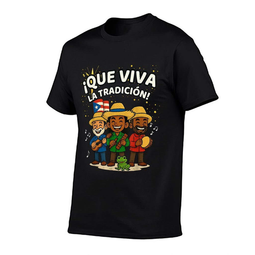 Que Viva La Tradición Navidad Boricua Parranda Spanish  Quick-drying T-Shirt