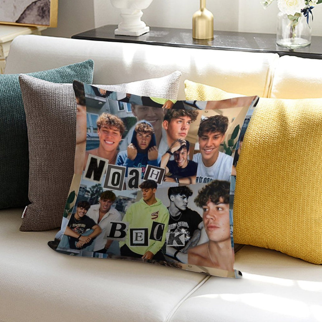 Noah Beck Collage Soft Style Accent Throw Pillow