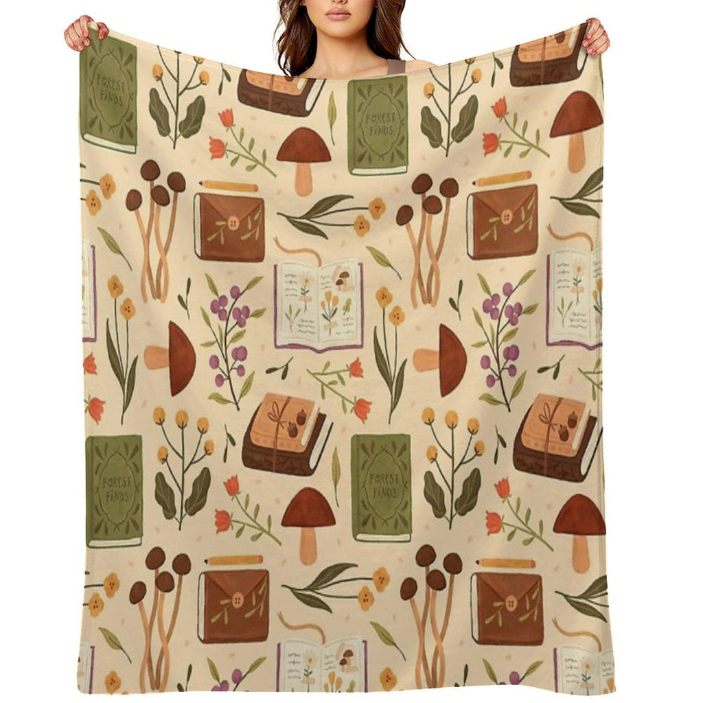 Bookish Forest Gift-ready Throw Blanket