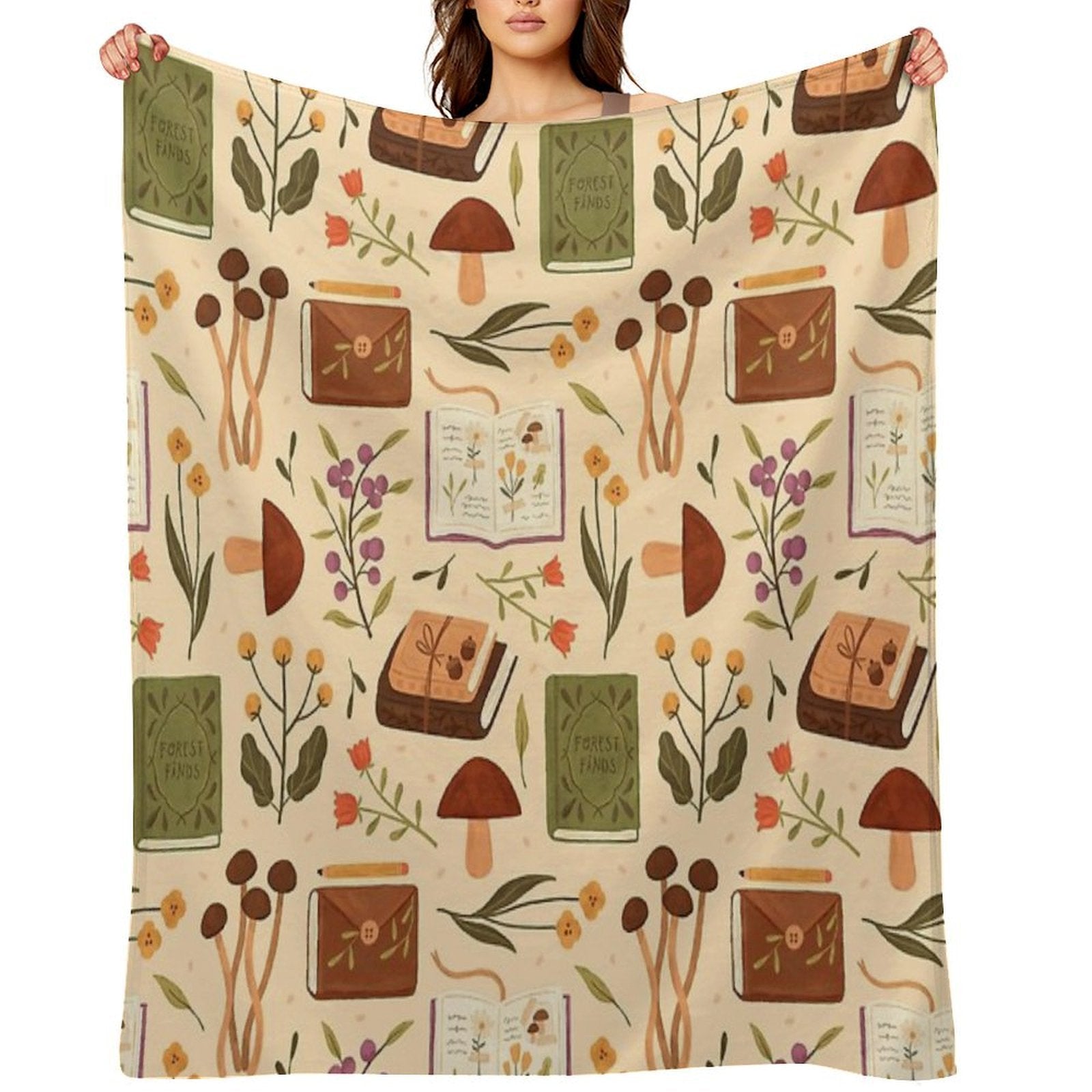 Bookish Forest Gift-ready Throw Blanket