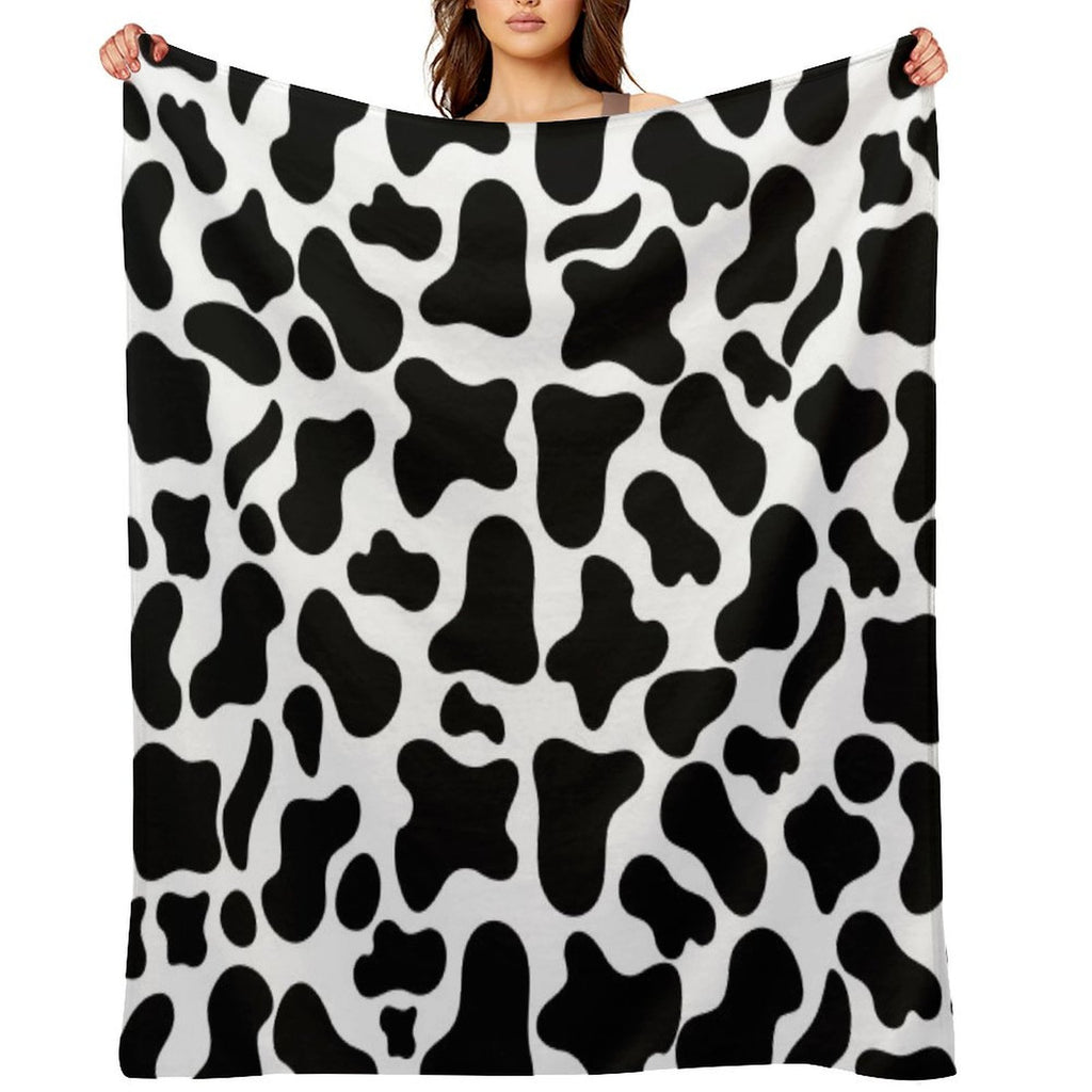 Cow Print Anti-pilling Throw Blanket