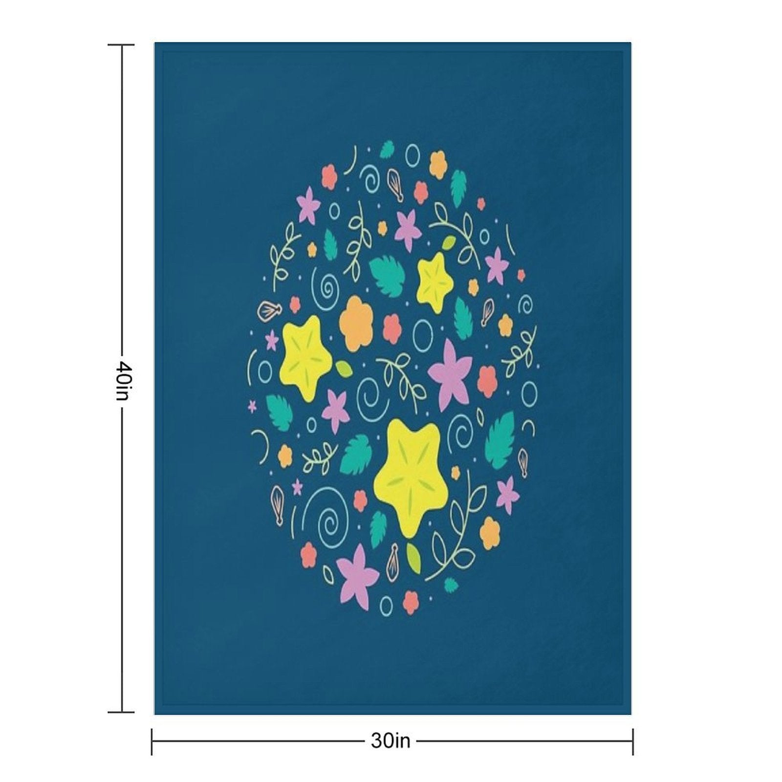 Destiny Pattern - Dark Multi-functional Throw Blanket